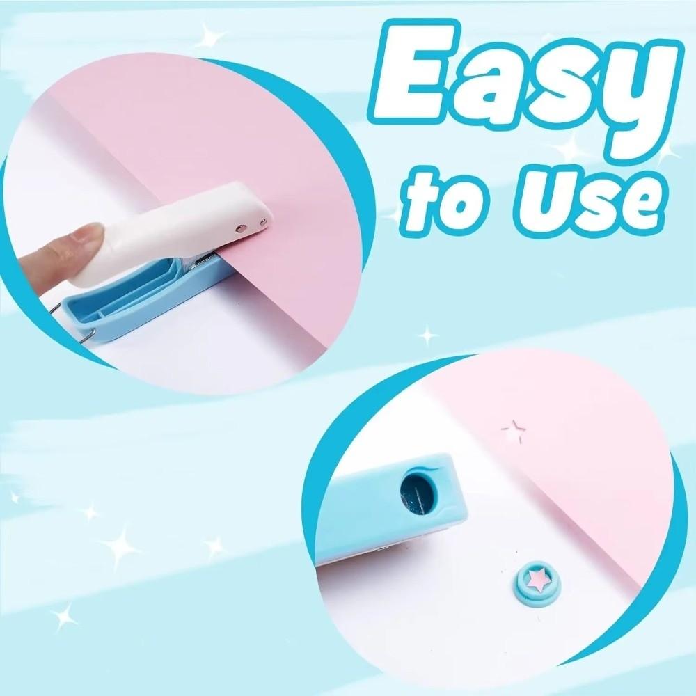 Labor-Saving Page Punch Embosser Press-Type Punching Machine Stationery Paper Puncher  Card Making