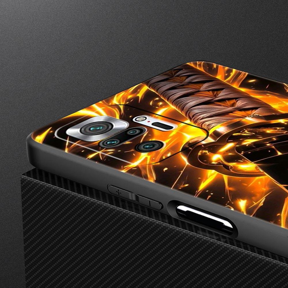The Sword Creative Pattern Phone Case Cover for Redmi 14C 10C Note 15 14 13 12 10 11 K40 Pro Plus 5G Soft TPU Shockproof Fundas