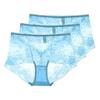 3 Pezzi Lingerie Sexy da Donna Vita Alta Slip in Pizzo Rete Trasparente Boyshorts Slip da Donna