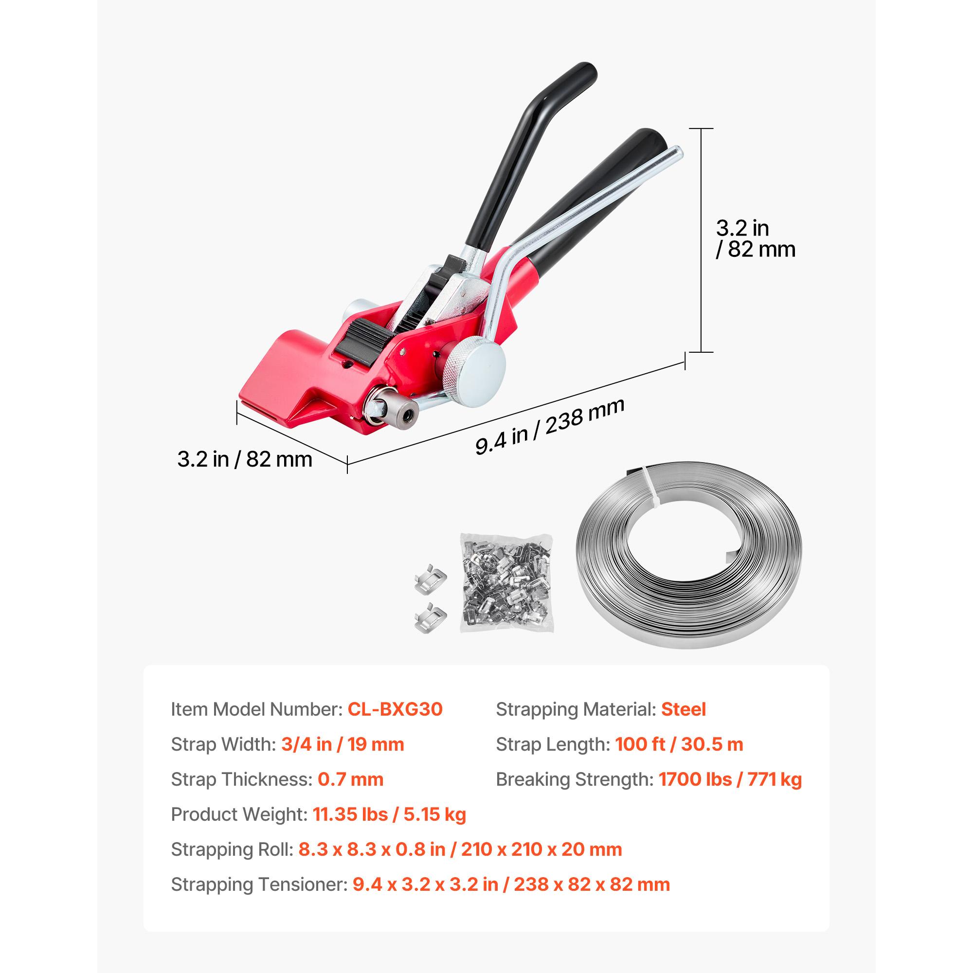 SucceBuy Steel Banding Strapping Kit Banding