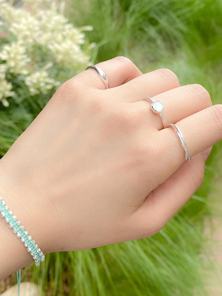 Harang Hr 177R_Rainbow Moonstone Ring(Round)