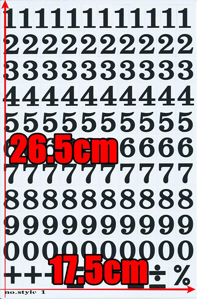 XIAXIN Waterproof PVC Number Sticker Set Weatherproof Waterproof Number Sticker Character Nameplate Suitcase Nameplate Locker For Indoor and Outdoor