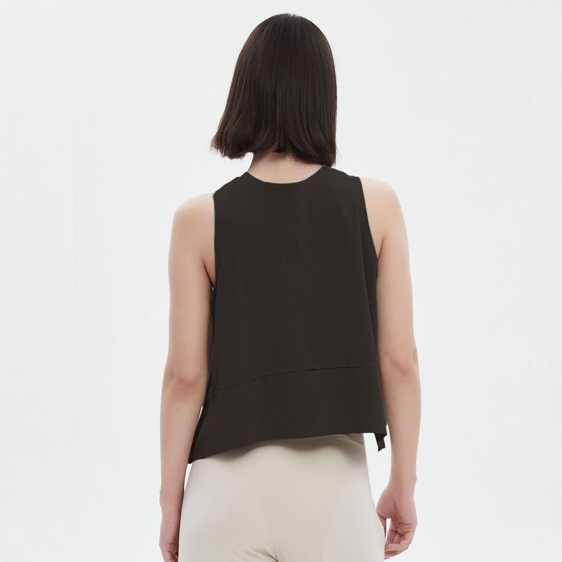 

Line Women s Sleeveless Outwear European and American Street Sports T-shirt E24B0129-037-Black S