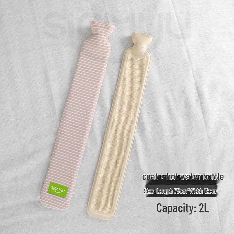 Velvet Extra Long Hot Water Bottle 75cm 2L