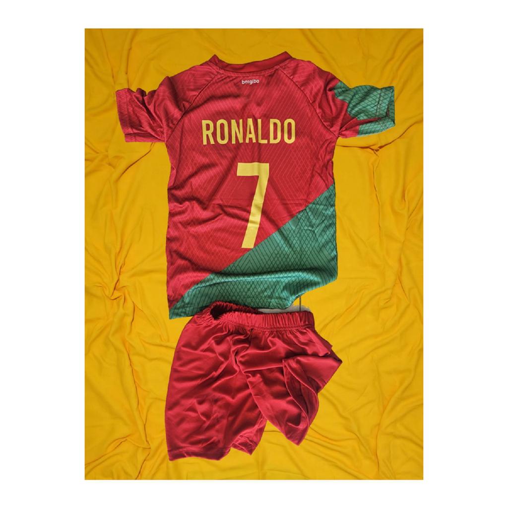 Ronaldo Jersey Set? - Ronaldo Kids Top-bottom Shorts T-shirt Jersey Set