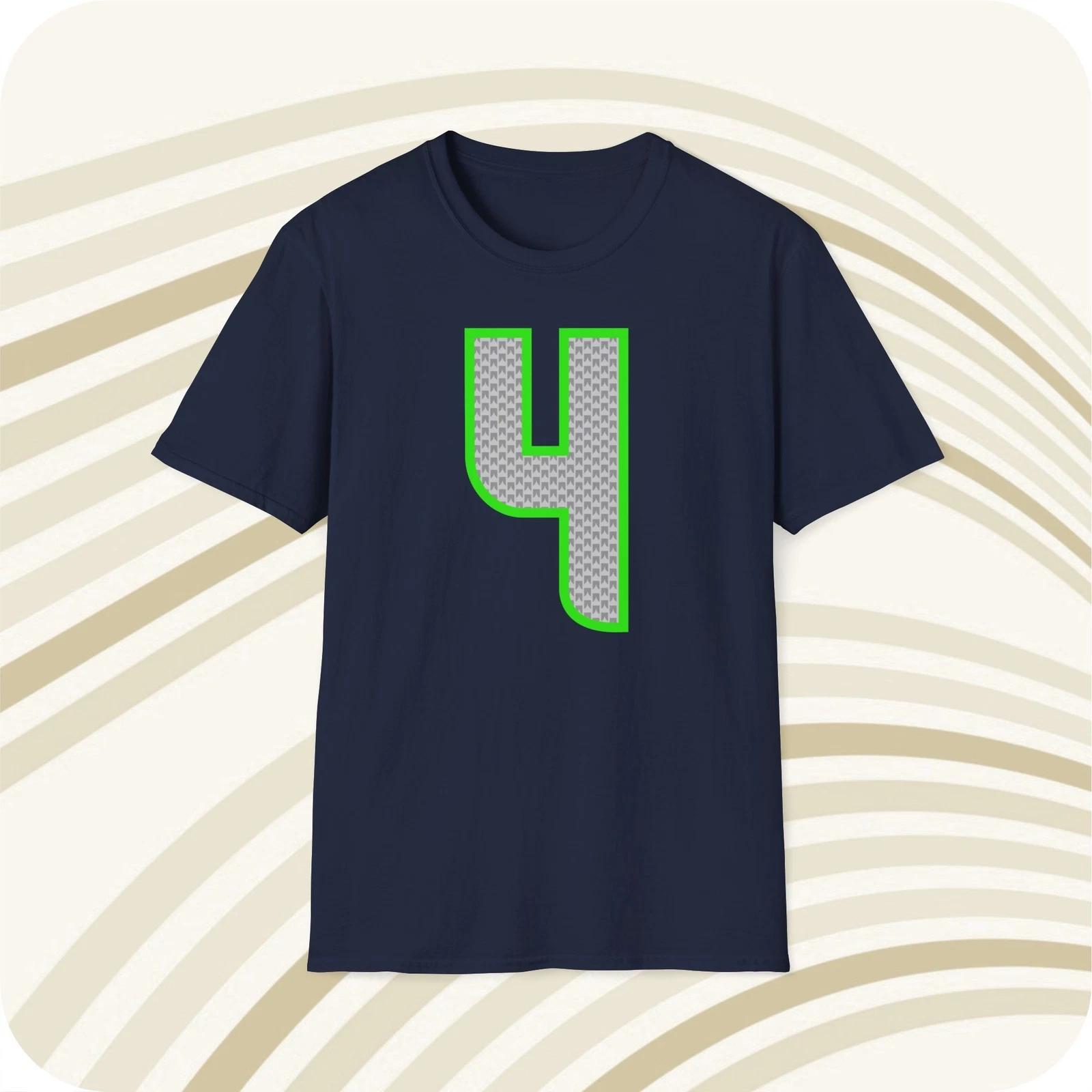 Seattle Seahawks Steven Hauschka #4 NFL Jersey T shirt - Front & Back Print M