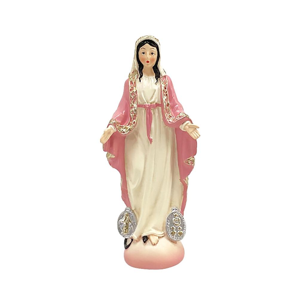Catholic Virgin Mary Figurine Sculpture Religious Gift Exquisite Resin Craft