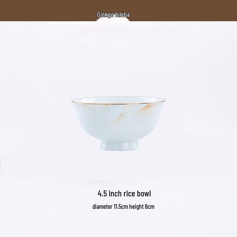 Jingdezhen Ceramic Ginkgo Leaf Tableware Collection