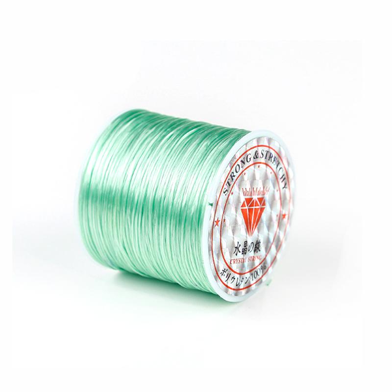 1 Roll Transparent Elastic Crystal Line Beading Cord for Jewelry Making and Garment Accessories