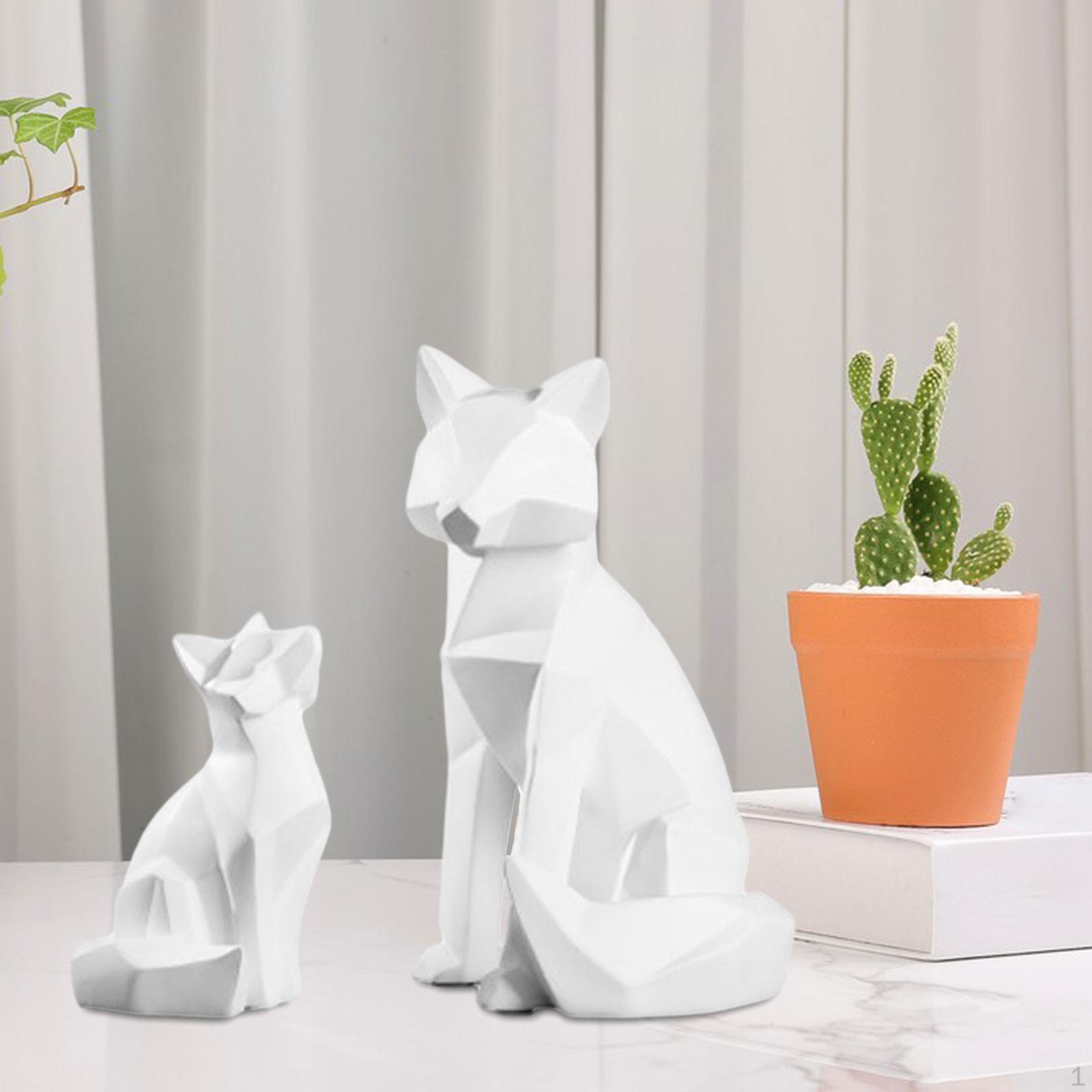 

Фигурка лисы, орнамент, скульптура из смолы, современная статуя на День матери, День благодарения