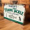 1pc Personalized Fishing Metal Sign 8x12 Inch Tin Plate Wall Art Home Bar Man Cave Garage Decor
