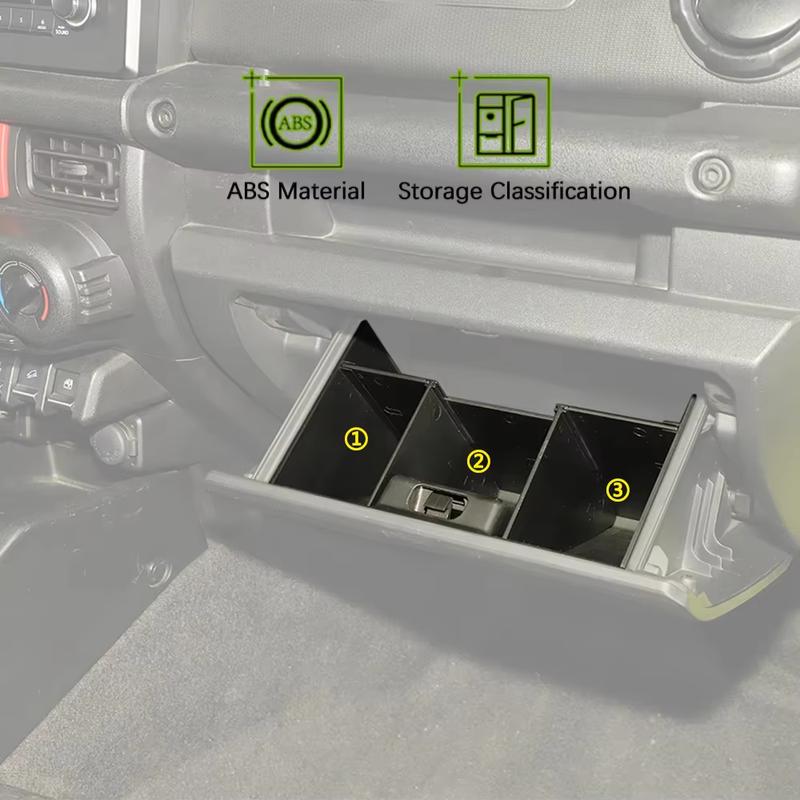 Front Passenger Handle Storage Organizer Tray Cup Holder Glove Box Divider for Suzuki Jimny JB64 -2025 Interior Accessories