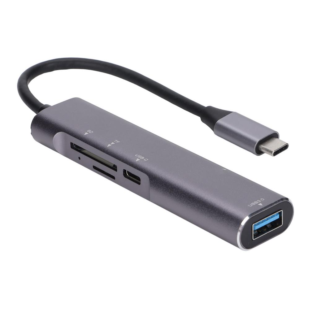 QT05 Type C to HD Multimedia Interface USB 3.0 Hub High Speed Transmission 5 In 1 Hub for Computer