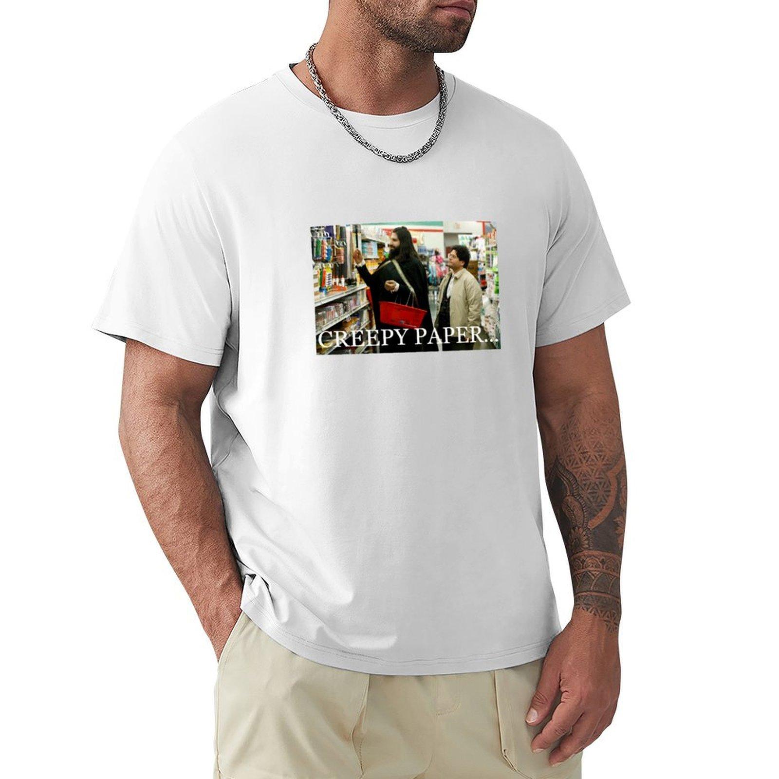 Nandors Creepy Paper Tshirt Casual Work Wear Tshirt S