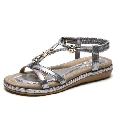 Sandales Plates Bohèmes d'Été 2024 à Strass Mode Femme