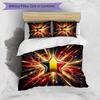 Set Biancheria da Letto Stampata Calcio Belgio 3 Pezzi Copriletto Traspirante Accogliente come Regalo per Inaugurazione Casa o Festa