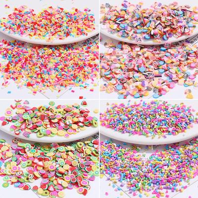 Bunte Perlen, Zuckerstreusel, Früchte, Liebesmuster, Weichkeramik, DIY-Sahnekleber Handgefertigt Gucka Haarspangen