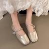 Fashion 2025 Summer Autumn New Designer Shoes for Women Solid Color PU Leather Shoes Ladies Fashion Casual Low Heel Flats Woman