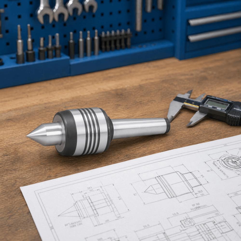 Hardened Steel Bearing Lathe Center MT2 Morse Taper Tailstock Center Live Center Metal Lathe