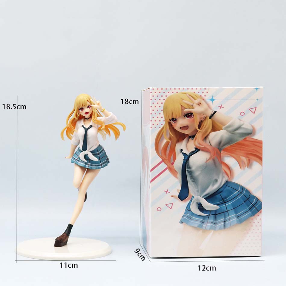 sold My Dress Up Darling MARIN KITAKAWA Uniform Anime Figure Toys 18cm PVC Model Collector Birthday Gift
