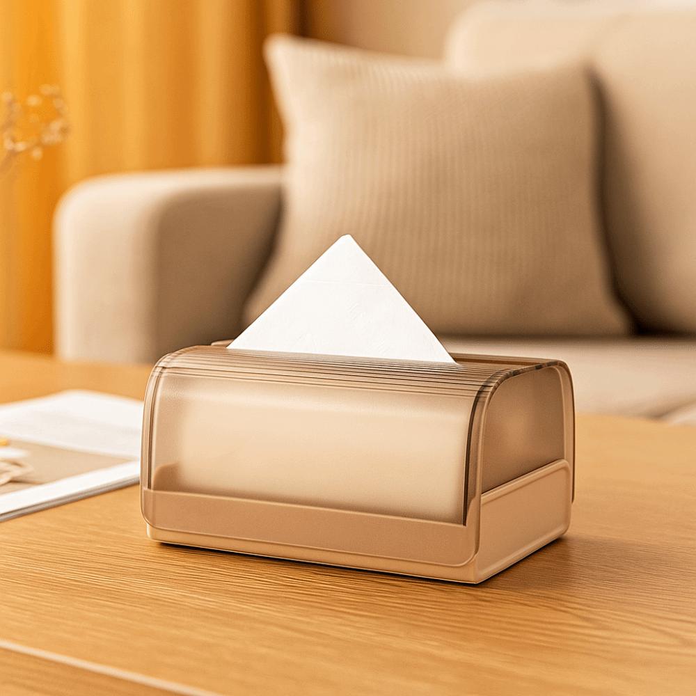Plastic Napkin Paper Box Light Luxury Tissue Holder Practical Spring Tissue Box  Coffee Table