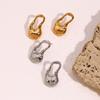 MamacitaSlay Newly design Irregular Pin gold plated earrings for women stainless steel jewelry Waterproof titanium earrings