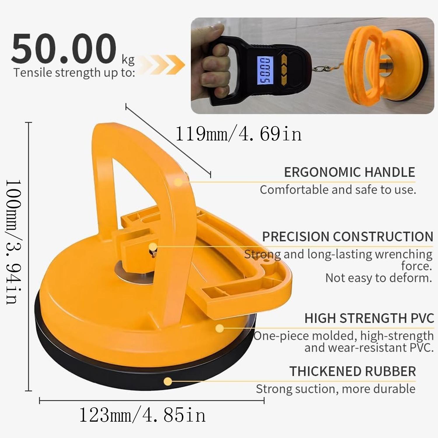 

Подъемник с присоской Ручной подъемный зажим Съемник для стекла Вакуумный подъемник с прочным захватом Инструмент для подъема плитки Инструмент для перемещения с присоской