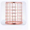 1PC Desktop Pen Holder Office School Storage Case Metal Gold Rose Gold Box Desk Pen Pencil Organizer Home Storage