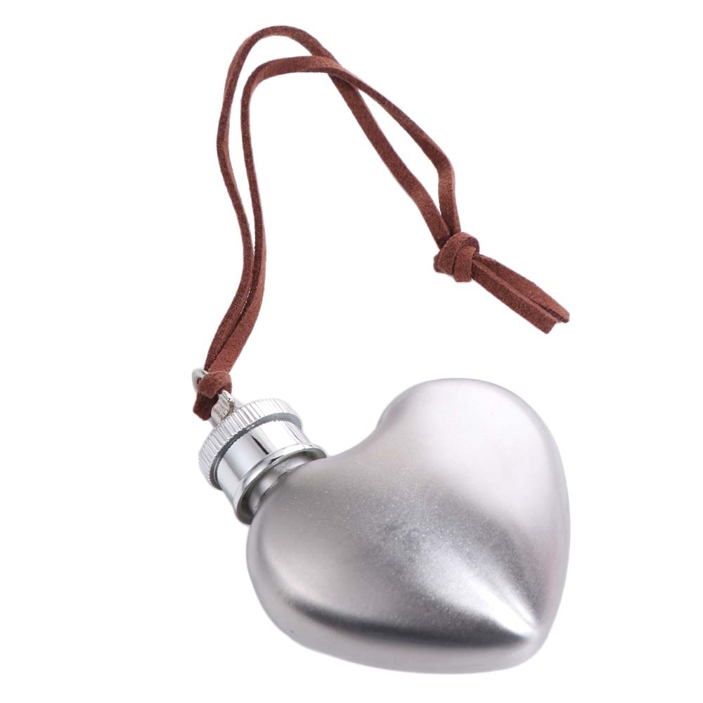 Portable Mini Heart Hip Flask Food Grade Stainless Steel 1 Oz Wine Pot Leakproof Wine Flask Pendant Spirits