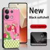 Cute Strawberrys Girl Classic Cartoon Phone Case For Redmi Note 14 13 12 11 Pro Plus S 5G 14C A3 Soft Black Phone Cover
