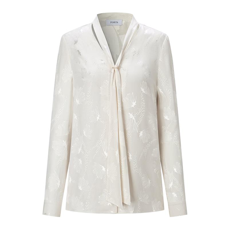 

PORTS Women s Floral Print Flowy Collar Blouse 2