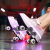 Men's/Women's /Kids Roller Roller Shoes 4-wheel Deformation Shoes Roller Skates Adult Rechargeable LuminousSkating Shoes
