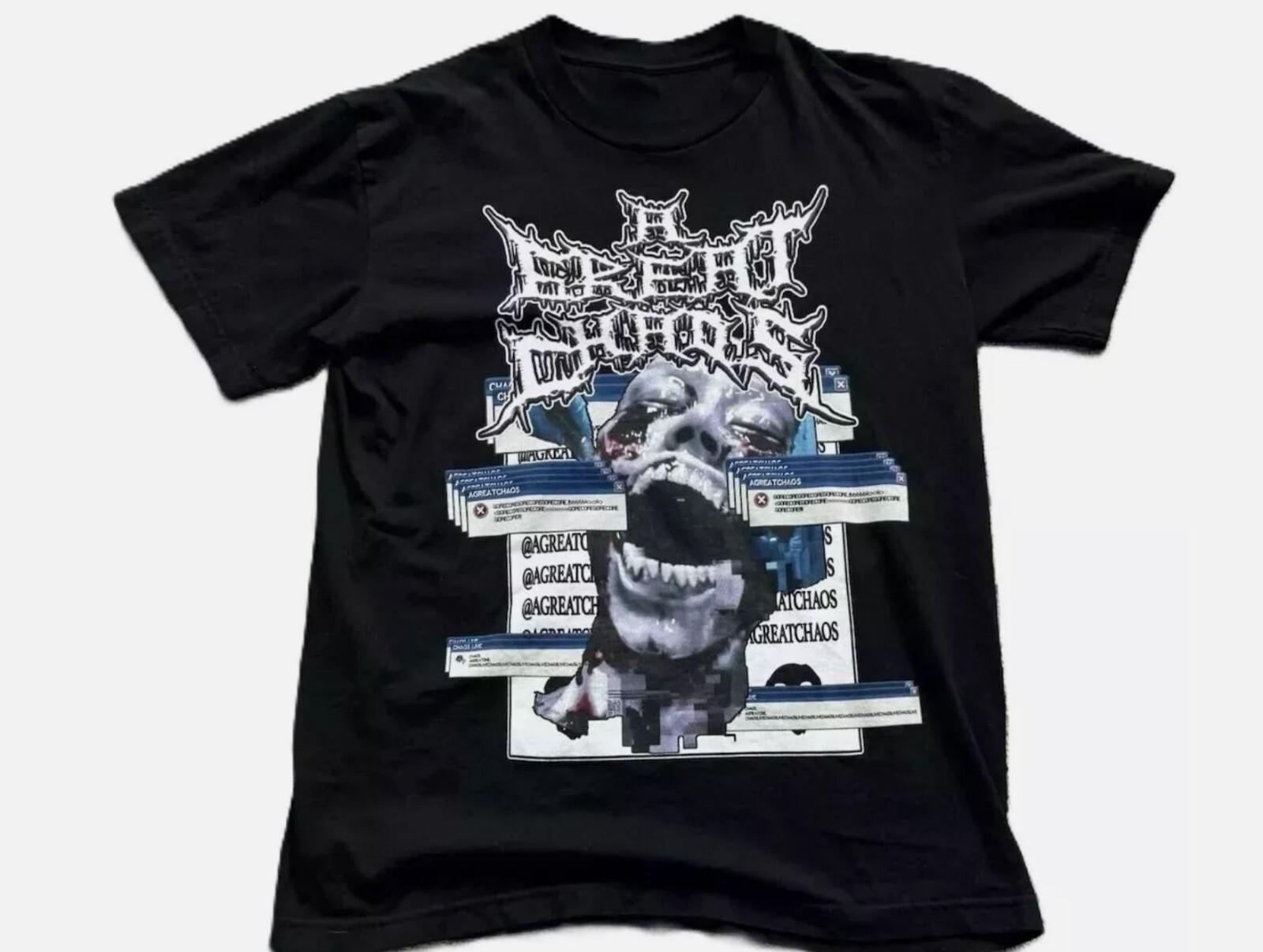 Футболка с мерчем Ken Carson A Great Chaos Tour 2024 L