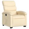 VidaXL Fauteuil inclinable Crème Tissu, chaise inclinable, fauteuil inclinable pour personnes âgées, fauteuil releveur 3203987