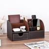 PU Leather Desk Organizer Pencil Holder Office Supplies Caddy Stationery Holder for Home School and Office Supplies