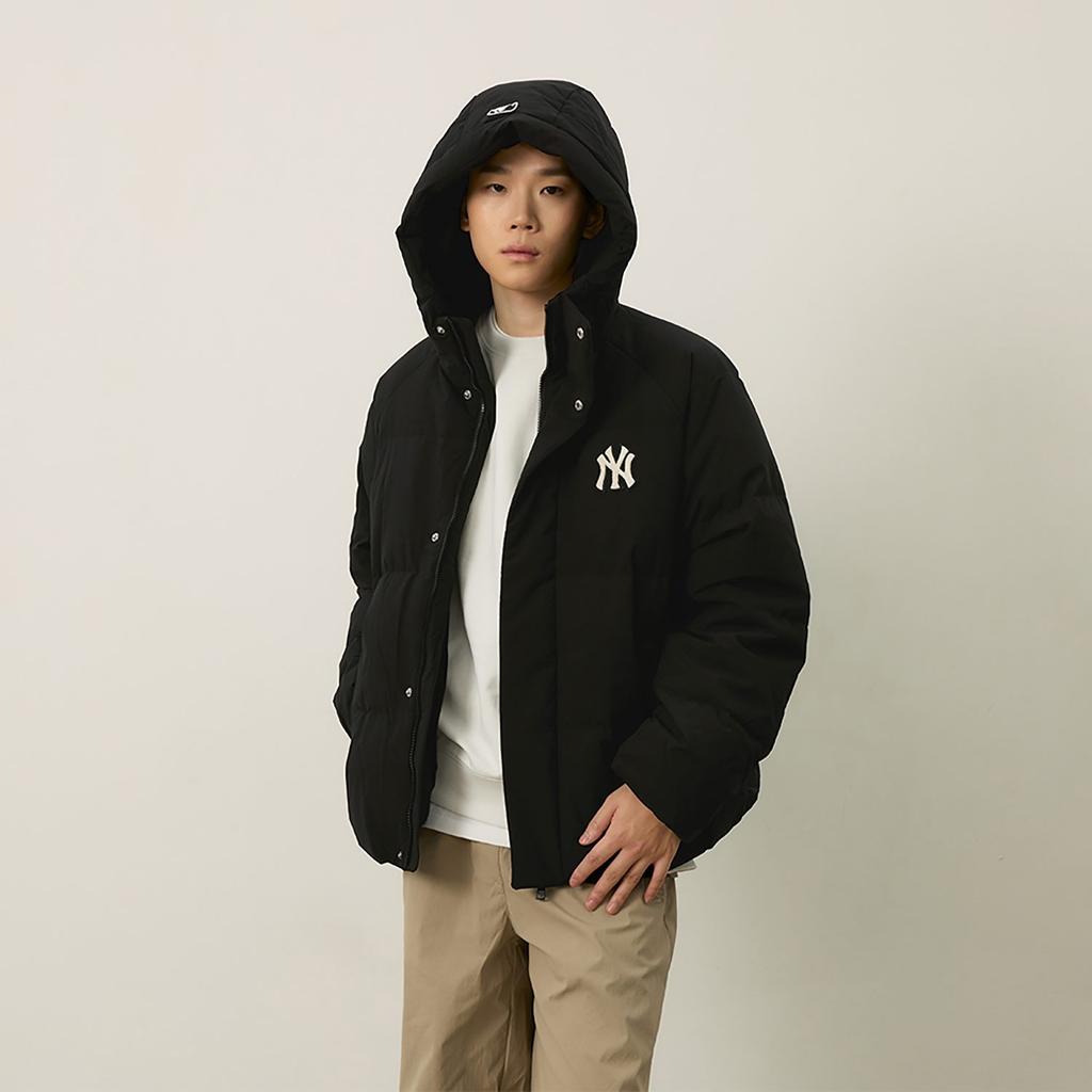 MLB Preppy Style Collection New York Yankees FW24 Down Jacket Unisex Black 3ADJV1046-50BKS