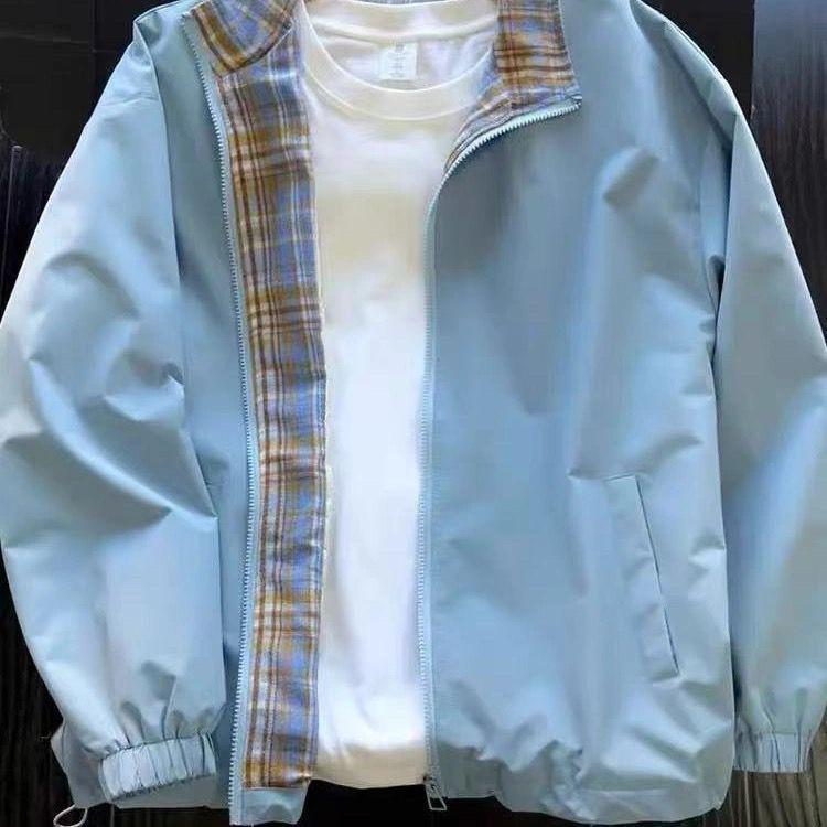 

Unisex Plaid Lapel Jacket - Cozy Autumn/Winter Casual Workwear 2XL (Recommended for 75-85 kg)