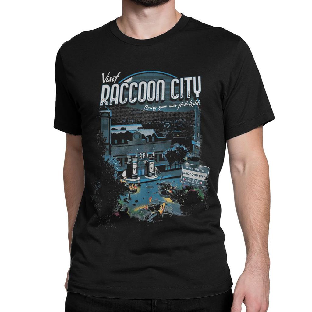 Novelty RE4 The Chainsaw Game T-Shirt for Men Women Crew Neck Cotton T Shirt RE4 Resident Evils Short Sleeve Tees Plus Size Tops