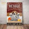 Beagle Dog Metal Tin Sign Please Sit Yourself The Best Sit In The House Printing Poster Bathroom Home Art Wall Decoration Pla