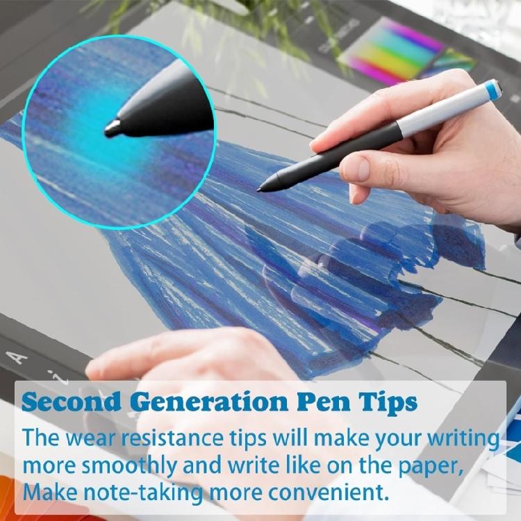 Pack of 10 Replacement Styluses Tips Compatible for DTH1620,DTH2421,DTH3221,DTK2421 DTHW1621 Tablets Precise Drawing Tip