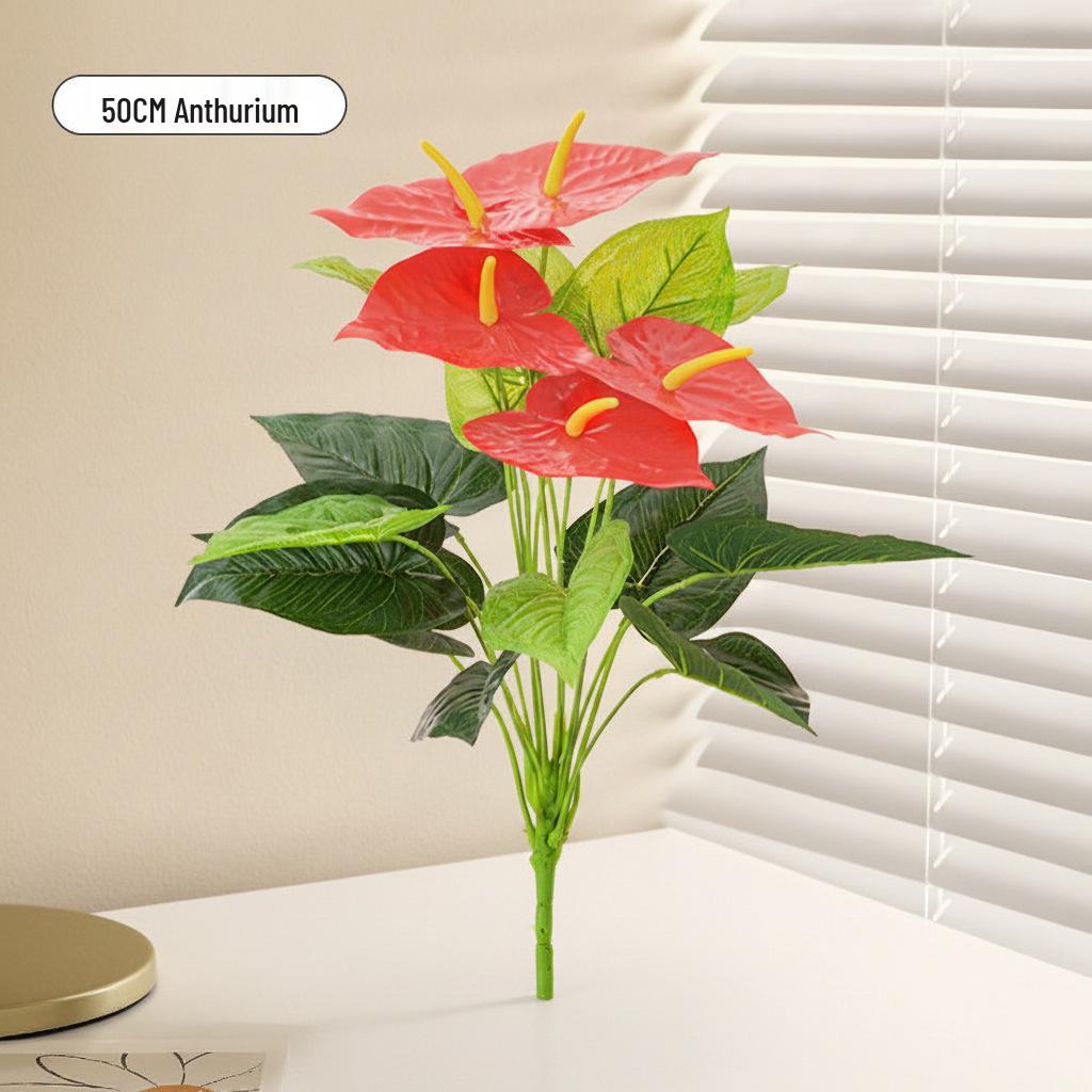 Small Monstera Artificial Plant for Indoor Decor - Potted Decoration for Offices, Living Rooms, and Desktops