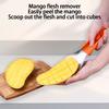 Multifunktionaler Edelstahl 3 In 1 Mango Schäler Lebensmittelqualität Überlappter Fruchtteiler Platzsparende Gadgets Separator Küche