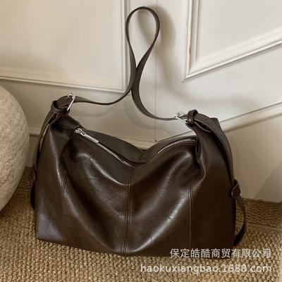 Crossbody Bag Women's Bag 2025 New Autumn and Winter Bag Women's Retro Work Commuter Tote Bag Large-capacity Shoulder Bag