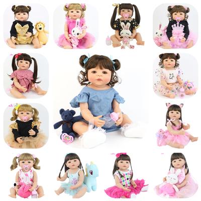 BZDOLL 55 cm Volle Silikon Bebe Reborn Puppe Lebensechte Weiche Vinyl Prinzessin Einhorn Babys Mädchen Baden Spielzeug Kinder Geburtstag geschenk