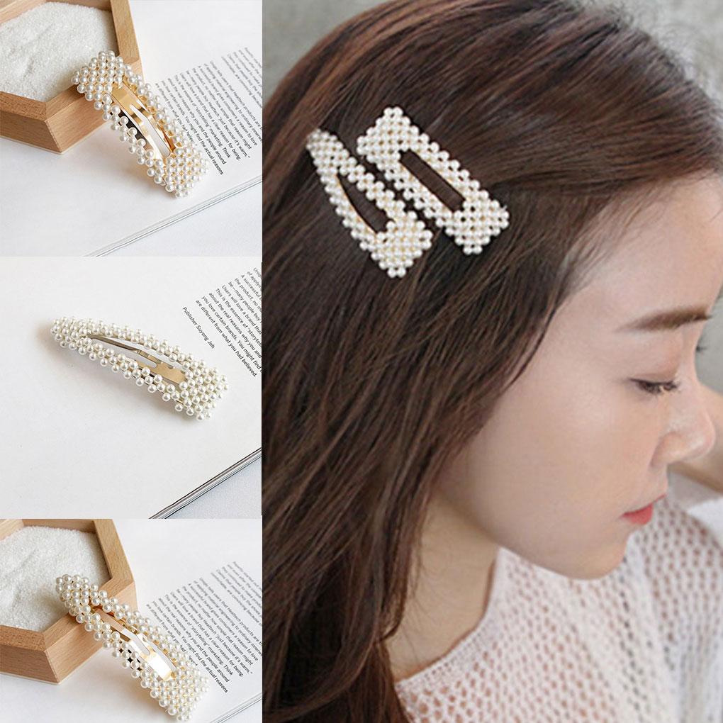 Hochzeit Braut Perlen Haarspangen Damen Mädchen Haarspangen Handgemacht Brautjungfer Haarspangen Zubehör