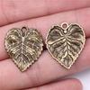 10pcs Tree Leaf Charms Pendant Antique Bronze Silver Color Pendants DIY Crafts Making Findings Handmade Tibetan Jewelry
