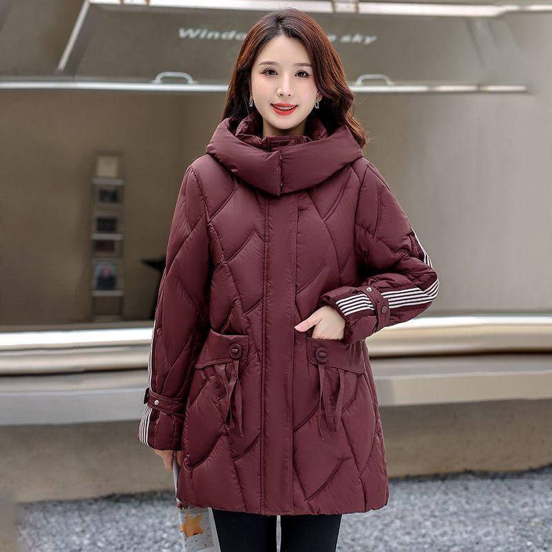 Women's Autumn Winter Warm Coat Long Thick Padded Jacket Female Hooded Parker Clothes