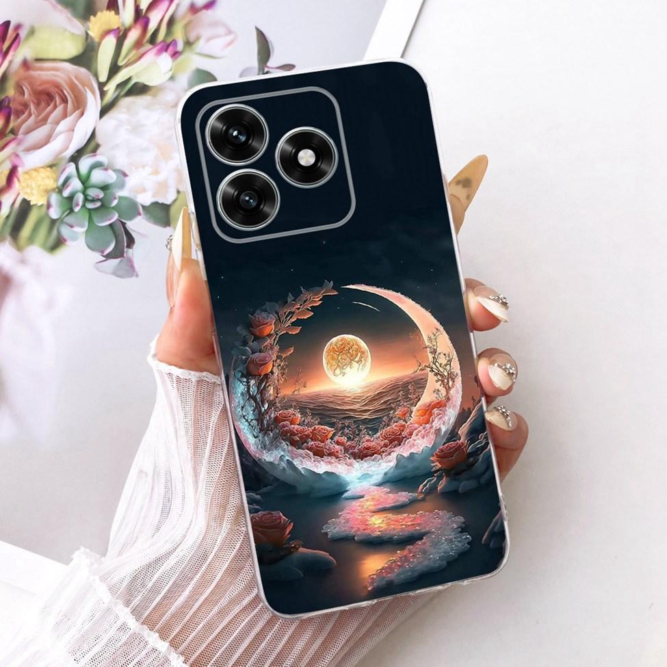 Etui na Honor X5C Plus Pokrowiec Przezroczysty Luksusowy Uroczy Kot Moda Motyl Fajny Malowany Obudowa Na Honor X5cPlus