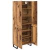Highboard 2 Pcs Reclaimed Wood 69.5 X 34 X 180 Cm