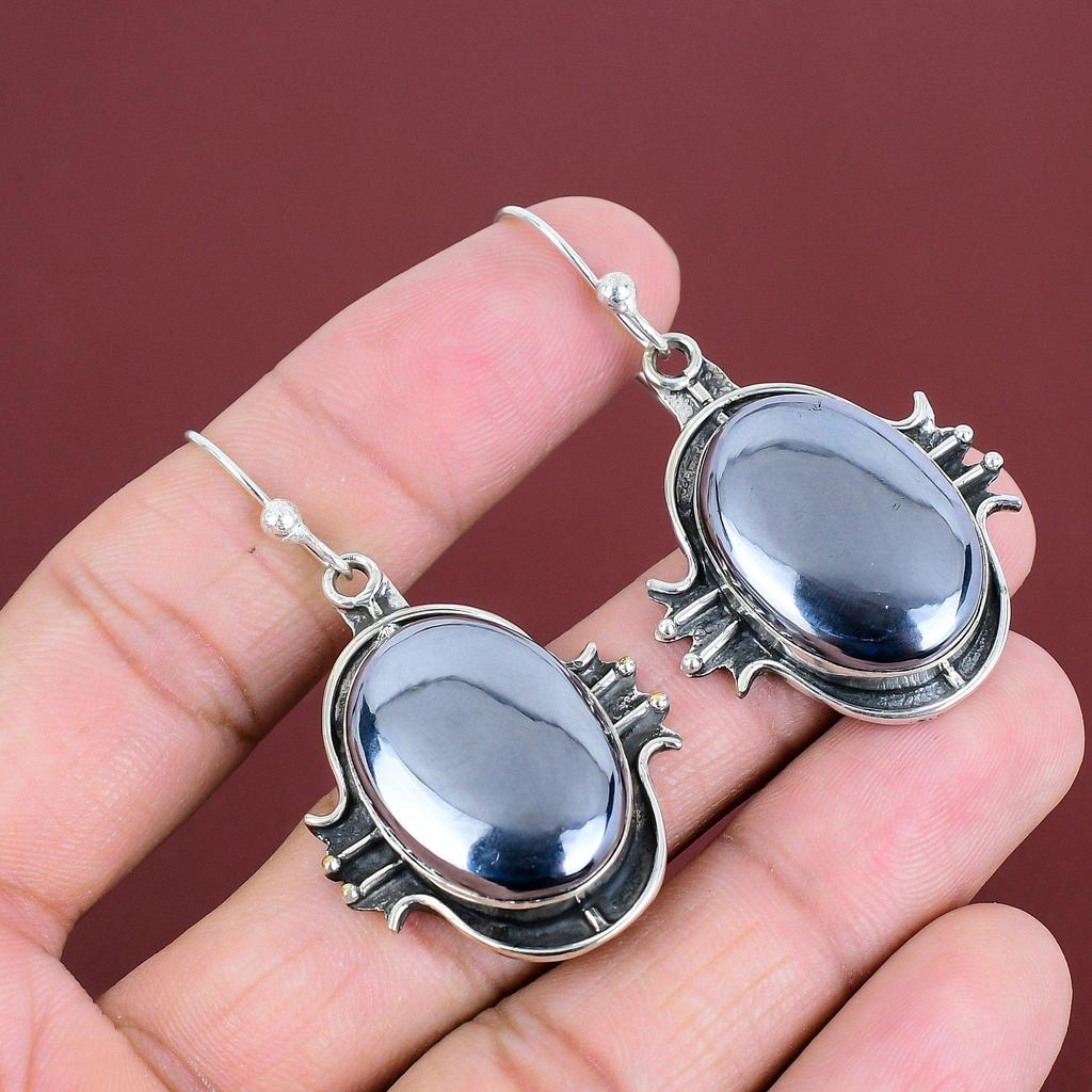 Shungite Earring Gemstone Jewelry 925 Sterling Silver Earring Handmade Earrings Top Quality Shungite Jewelry Gifts For Her Brand New Earring